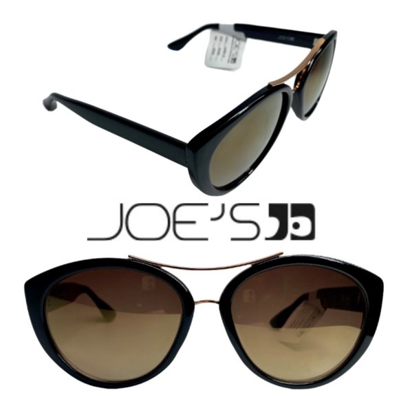 Joe's Jeans Sunglasses - Black with Rose Gold - Picture 1 of 6